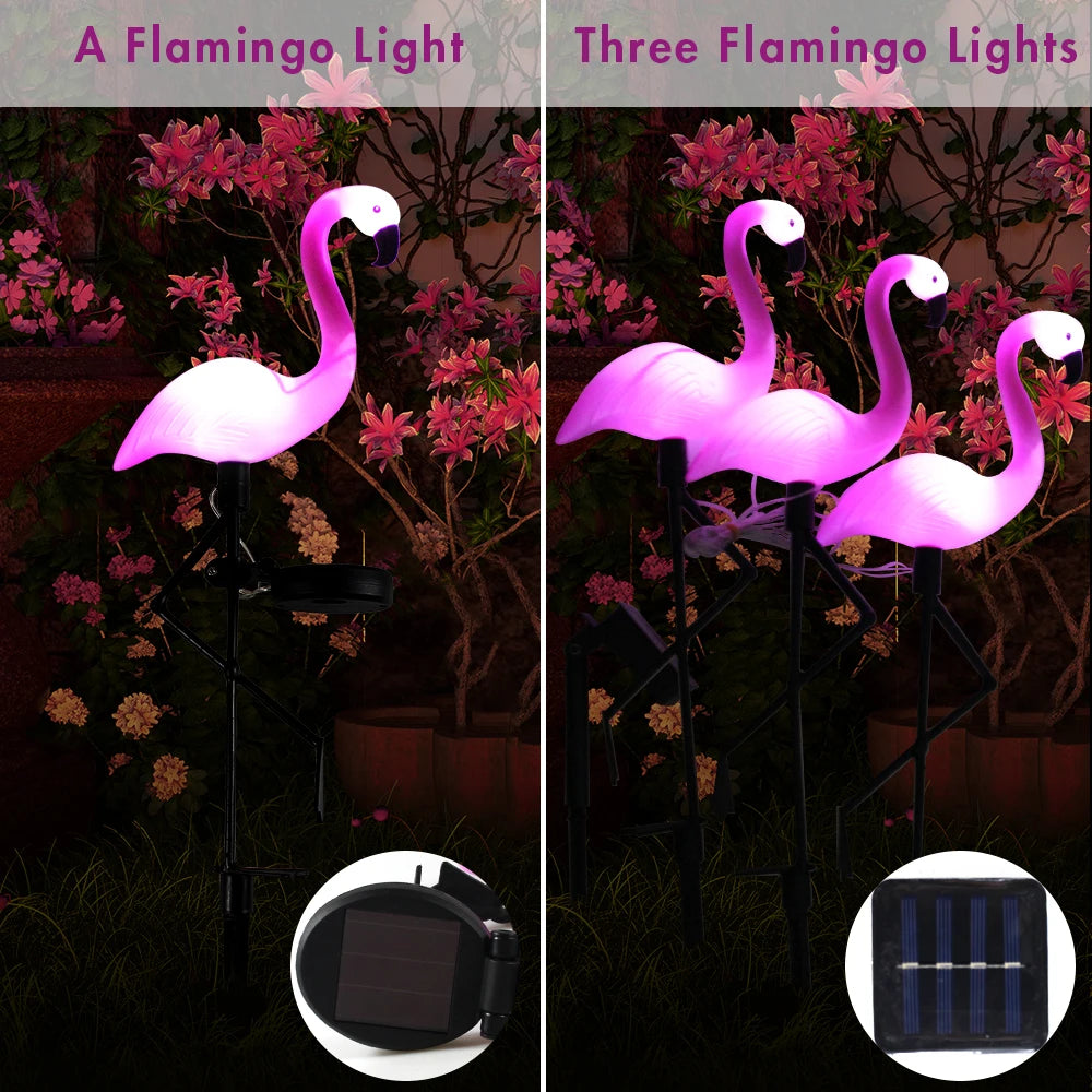 🌸 Solar Flamingo Light – Outdoor Waterproof Lawn Lamp for Garden & Patio 🌸