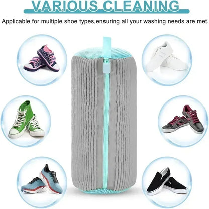 🧼 Sneaker & Slipper Washing Net Bag – Laundry Mesh Shoe Protector 👟