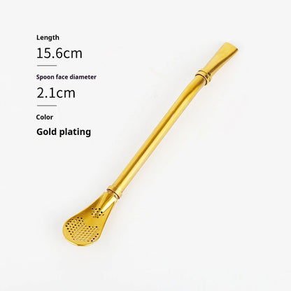 🥤 Stainless Steel Straws – Reusable Colorful Set with Brush 🥤