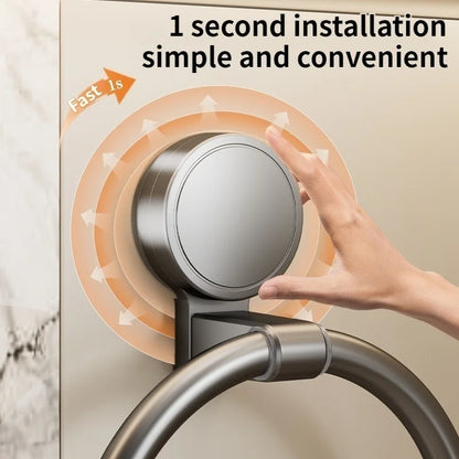 🛁 No-Drill Suction Cup Bathroom & Kitchen Towel Ring 🛁
