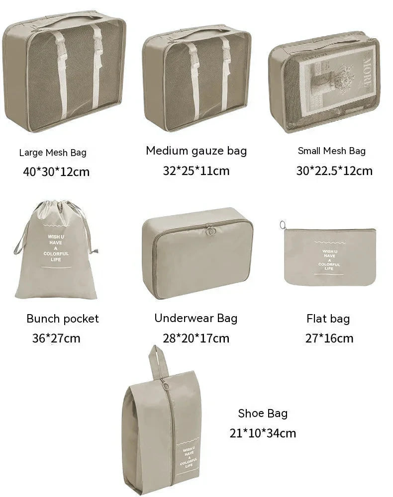 🧳 Travel Packing Organizer Set – 7/8/9/10PCS for Luggage & Wardrobe