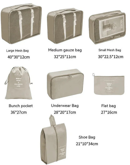 🧳 Travel Packing Organizer Set – 7/8/9/10PCS for Luggage & Wardrobe