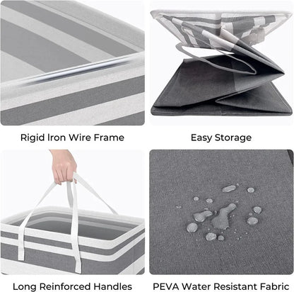 🧺 Foldable Laundry Basket – Waterproof & Space-Saving Dirty Clothes Bin 💧