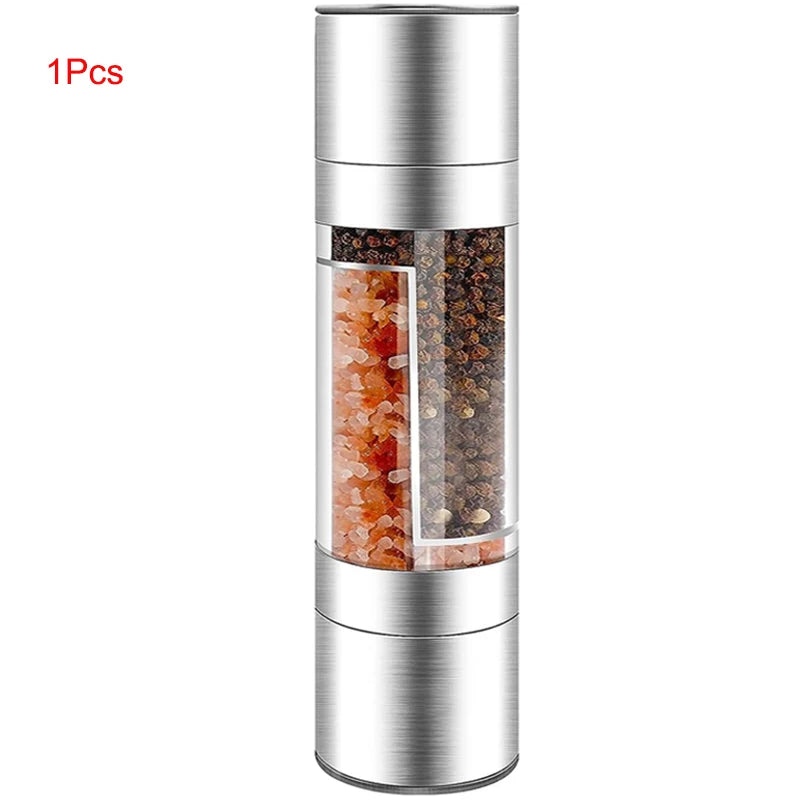 🌿 2-in-1 Manual Salt & Pepper Grinder – Stainless Steel Mill 🌿