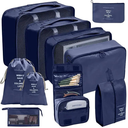🧳 Travel Packing Organizer Set – 7/8/9/10PCS for Luggage & Wardrobe