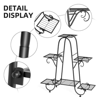🌿 Metal Plant Stand – Tiered Flower Pot Holder for Indoor & Outdoor Display 🌿