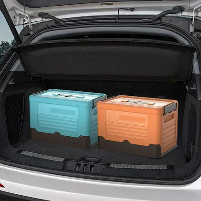 Foldable large-capacity wardrobe storage box for clothes, toys, books, and household items.
