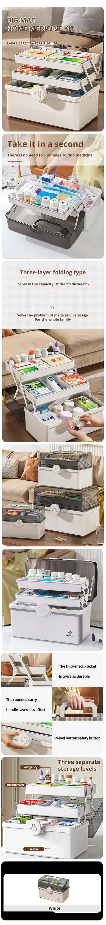 Multi-Layer Storage Case – Ideal for Vitamins, First-Aid & More