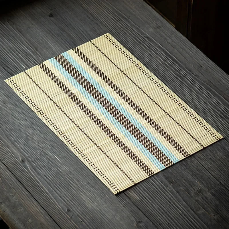 Bamboo Placemat Coaster – Japanese Style Non-Slip Table Pad