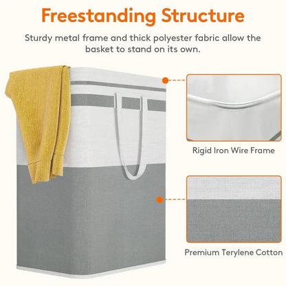 🧺 Foldable Laundry Basket – Waterproof & Space-Saving Dirty Clothes Bin 💧