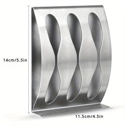 🧼 Wall Mounted Stainless Steel Toothbrush & Razor Holder – Self-Adhesive Bathroom Organizer