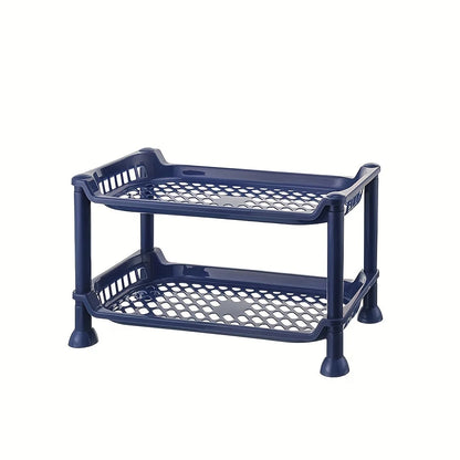 🧼 Plastic Bathroom Countertop Shelf – Multi-Layer Vanity Organizer 🧴