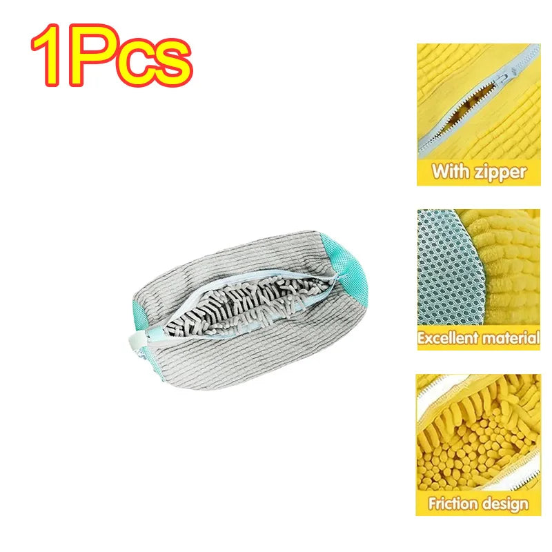 🧼 Sneaker & Slipper Washing Net Bag – Laundry Mesh Shoe Protector 👟