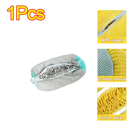 🧼 Sneaker & Slipper Washing Net Bag – Laundry Mesh Shoe Protector 👟
