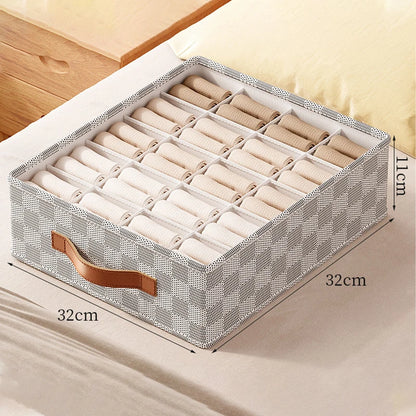 👗 Foldable Underwear & Closet Organizer – Multi-Compartment Box 👗