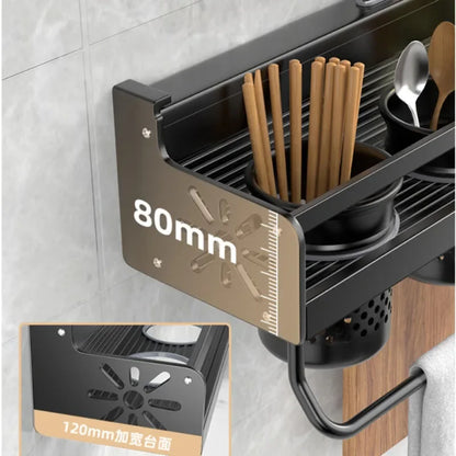 Kitchen Knife & Spice Rack Organizer – Utensil Holder
