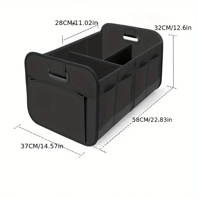 Foldable Car Boot Organizer – Multi-Functional Trunk Storage Box for Groceries, Tools & Golf Gear