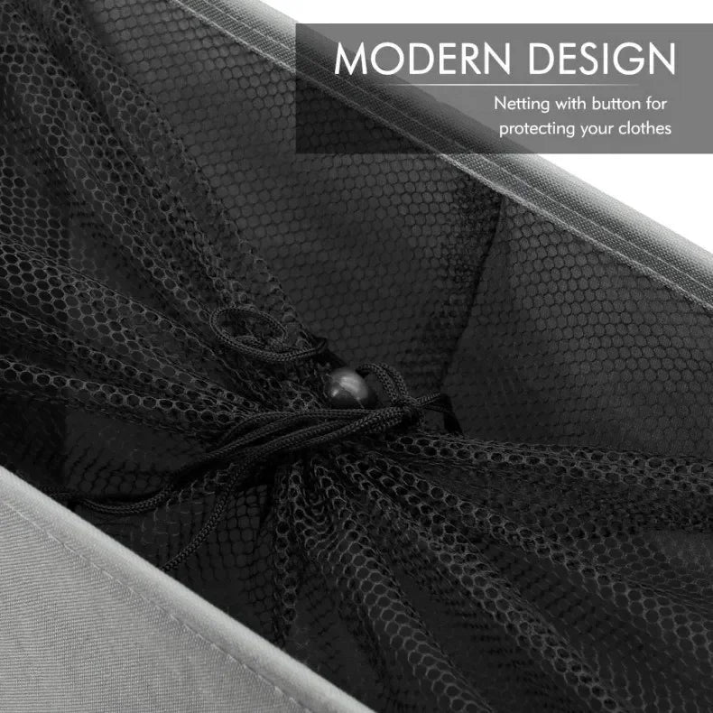 🧺 Foldable Laundry Basket with Wheels – Dirty Clothes & Storage Bin Set 🛞