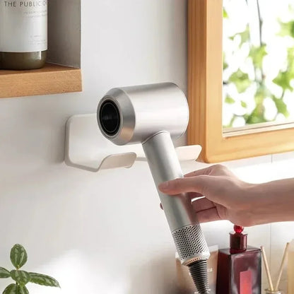 💈 Wall Mounted Hair Dryer Holder – Punch-Free Organizer 💈