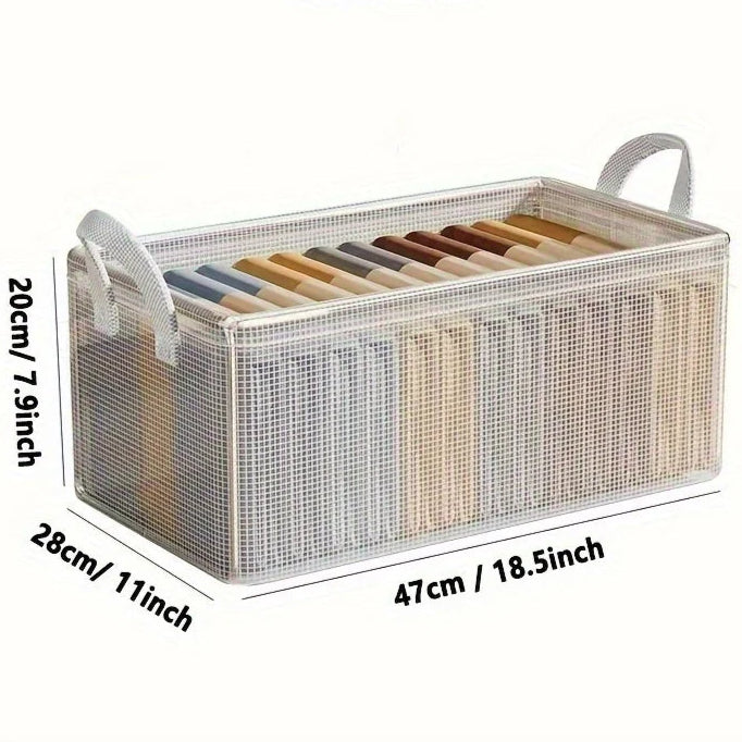 Transparent Drawer Organizer – Foldable Storage Box for Clothes & More