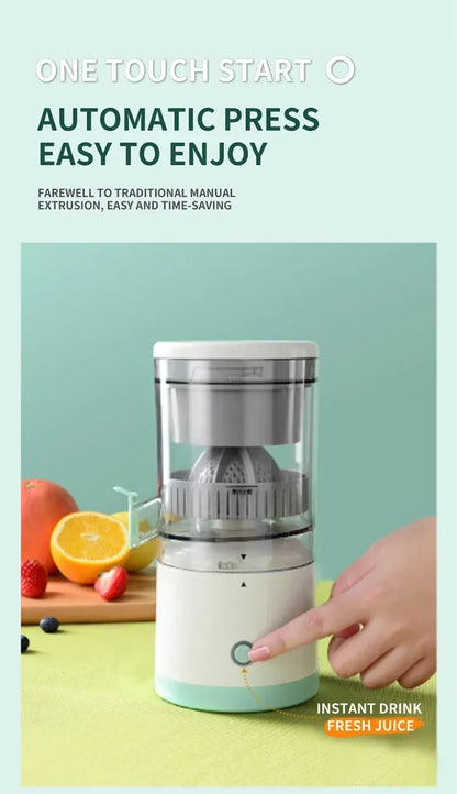 USB Rechargeable Citrus Juicer – Portable & Automatic Fruit Squeezer