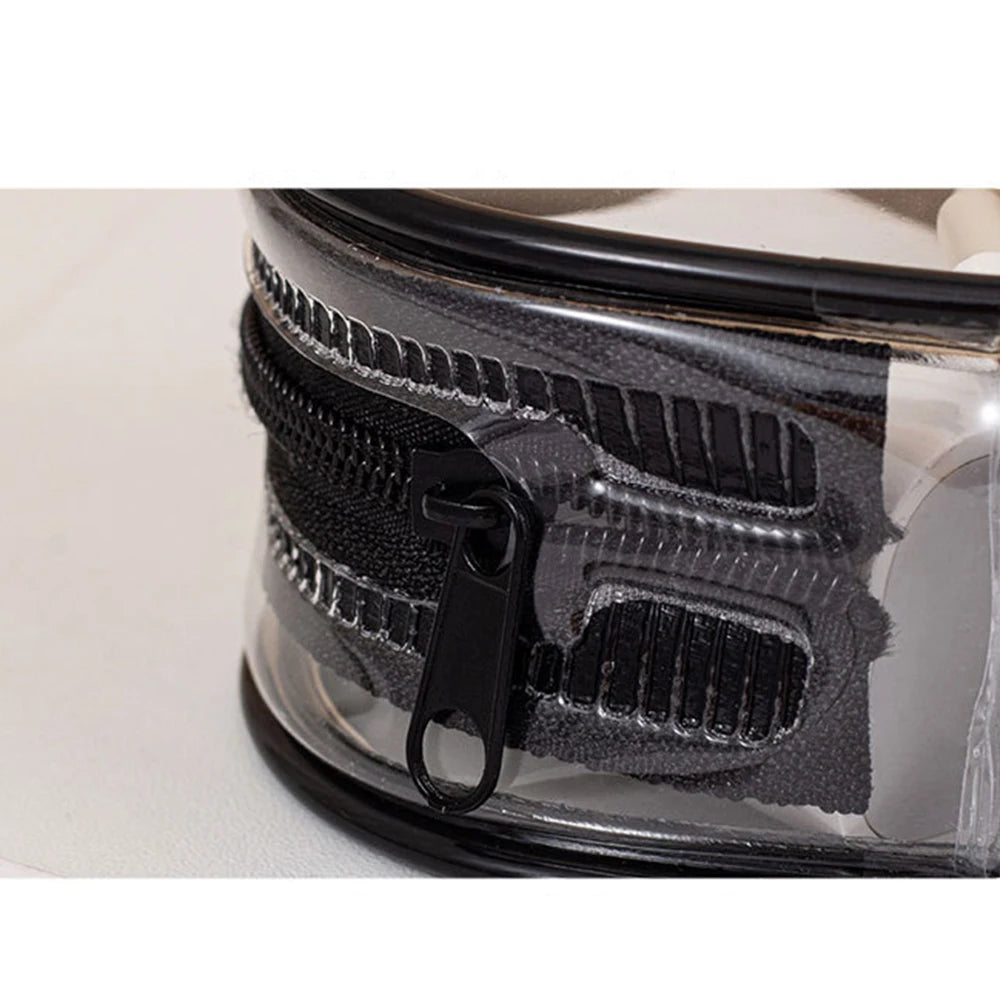 🎧 Portable Mini Clear Zipper Storage Bag – Compact & Waterproof Organizer With Keychain 🔑