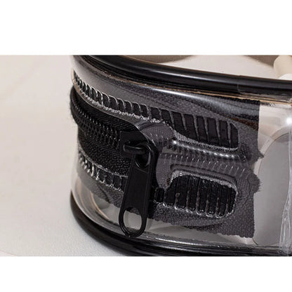 🎧 Portable Mini Clear Zipper Storage Bag – Compact & Waterproof Organizer With Keychain 🔑