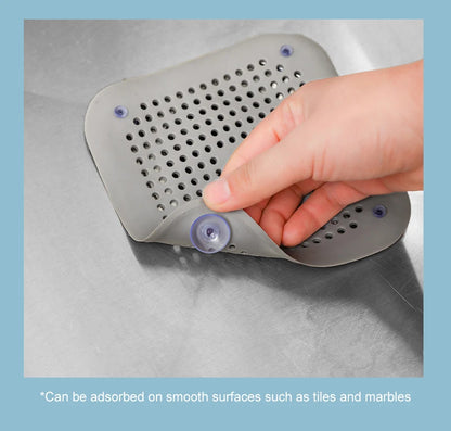 🌀 Silicone Shower Drain Hair Catcher – Anti-Clog Sink Stopper for Kitchen & Bathroom