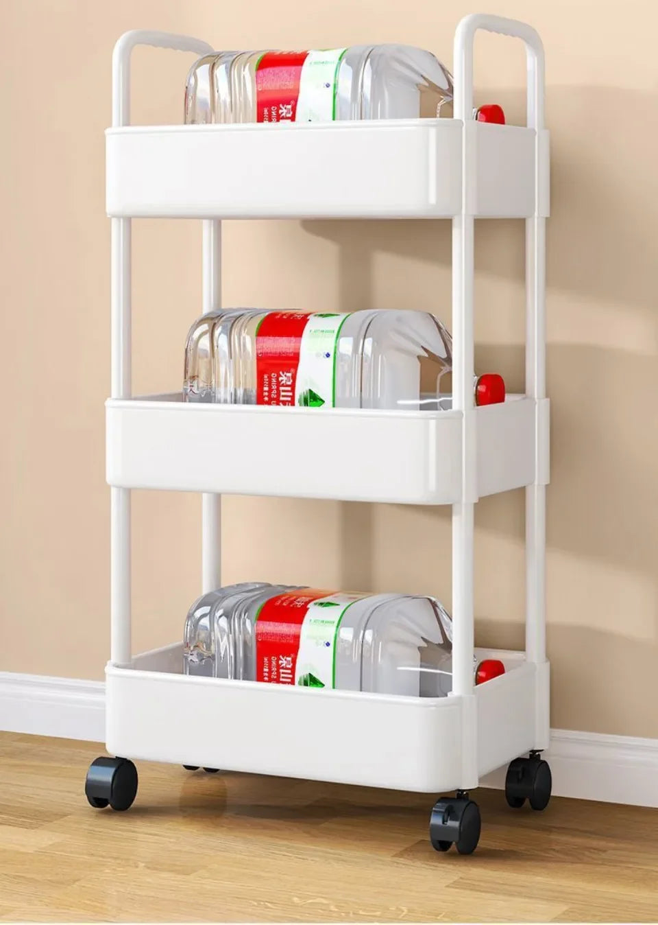 🛒 Kitchen Storage Trolley 🛁 Multi-Tier Utility Cart 🔄 Rolling Shelf Rack 📚