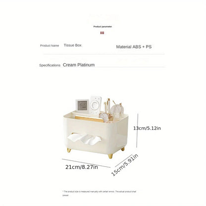 Multifunctional Tissue Box & Remote Organizer – Elegant Storage for Living Room & Coffee Table