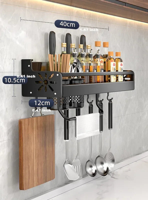 Kitchen Knife & Spice Rack Organizer – Utensil Holder