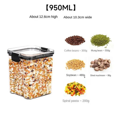 🍽️ Stackable Airtight Food Storage Containers | Clear Kitchen Pantry Boxes 🧂