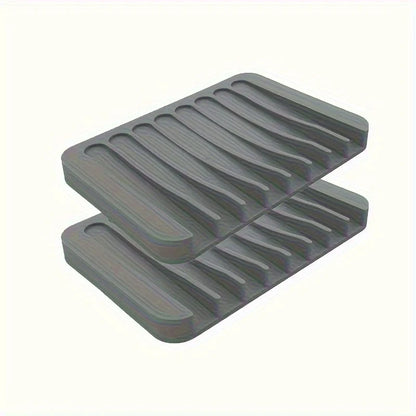 🧽 Silicone Soap Dish (1/2PCS) – Self-Draining, Anti-Slip, Modern Soap Saver for Bathroom & Kitchen