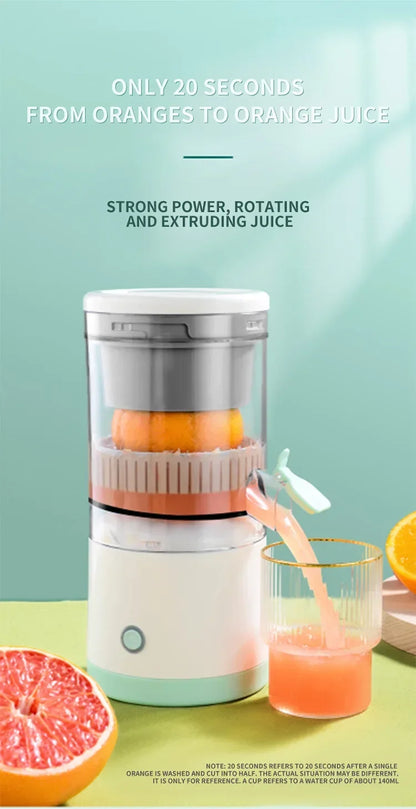 USB Rechargeable Citrus Juicer – Portable & Automatic Fruit Squeezer