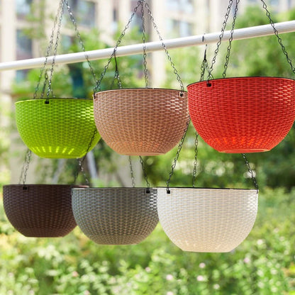 Hanging plant pots macrame flower planters outdoor garden balcony home decor vases

