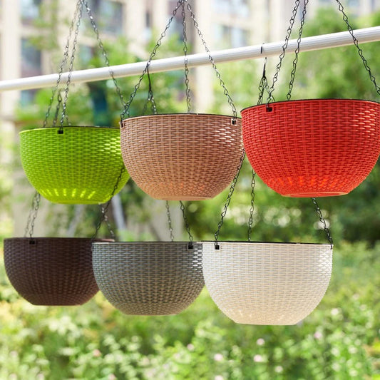 Hanging plant pots macrame flower planters outdoor garden balcony home decor vases
