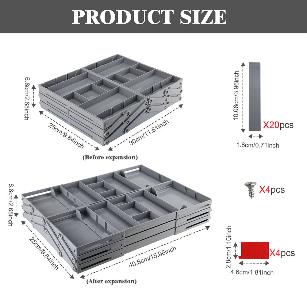 Smart Drawer Organizer – Multi-Tier Storage Tray for Home & Office