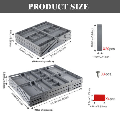 Smart Drawer Organizer – Multi-Tier Storage Tray for Home & Office