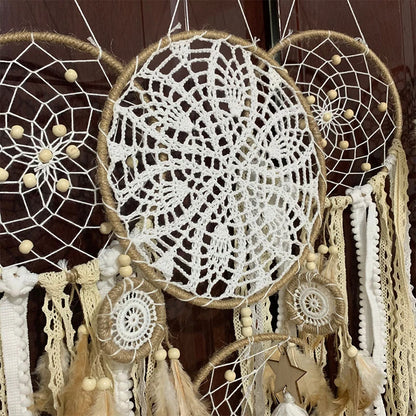 🌙 Boho Dream Catchers – 5pcs Macrame Wall Hanging Set for Home & Nursery 🌙