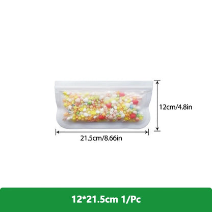 Reusable Food Storage Bags – Freezer & Ziplock Set – 1/5/10 Pcs