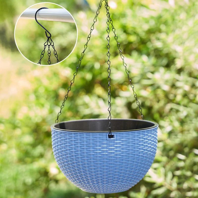 Hanging plant pots macrame flower planters outdoor garden balcony home decor vases
