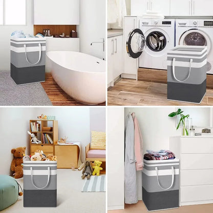 🧺 Foldable Laundry Basket – Waterproof & Space-Saving Dirty Clothes Bin 💧