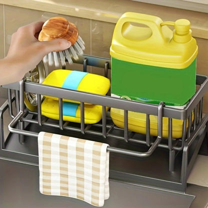 Sink Caddy Organizer – Self-Draining Sponge & Brush Rack for Sink