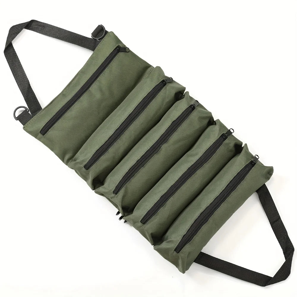 Multifunctional Electrician Tool Roll – Heavy-Duty Nylon Organizer for Mechanics & DIY