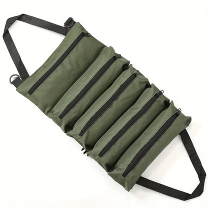Multifunctional Electrician Tool Roll – Heavy-Duty Nylon Organizer for Mechanics & DIY