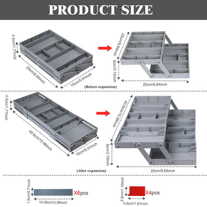 Smart Drawer Organizer – Multi-Tier Storage Tray for Home & Office