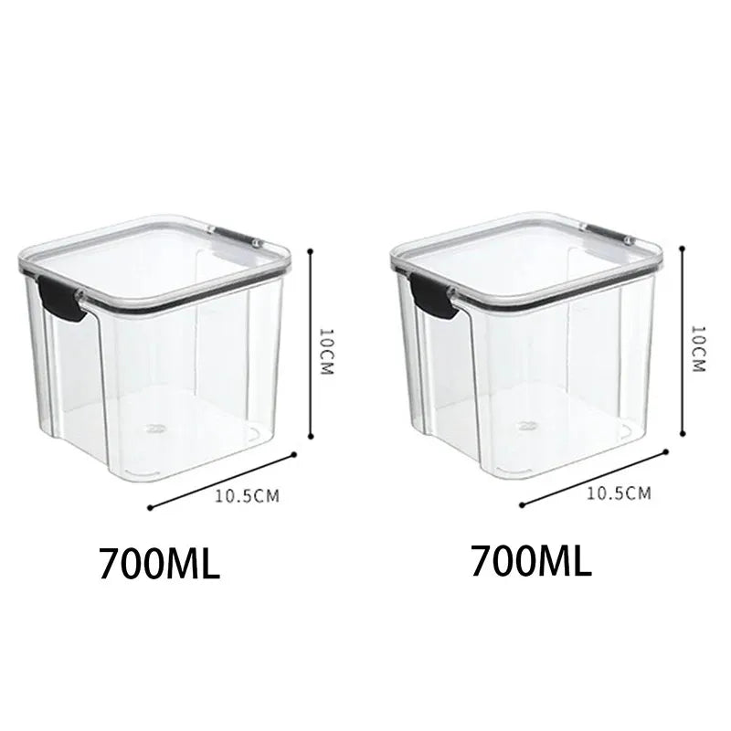 🍽️ Stackable Airtight Food Storage Containers | Clear Kitchen Pantry Boxes 🧂