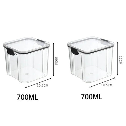 🍽️ Stackable Airtight Food Storage Containers | Clear Kitchen Pantry Boxes 🧂