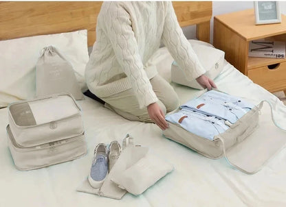 🧳 Travel Packing Organizer Set – 7/8/9/10PCS for Luggage & Wardrobe