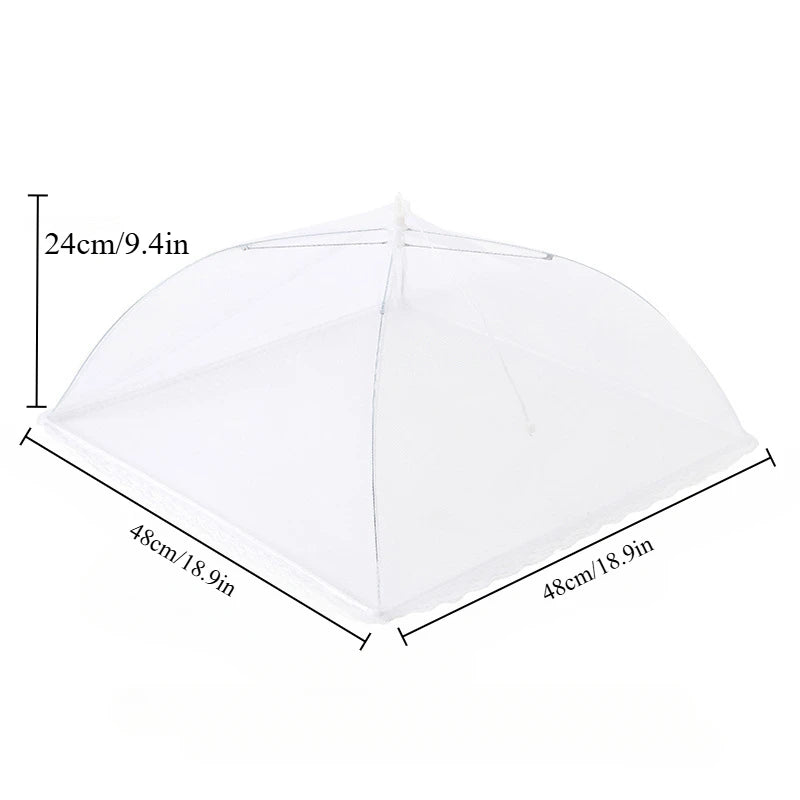 🦟 Foldable Mesh Food Cover – Washable Insect-Proof Dish Protector for Indoor & Outdoor Use 🍽️